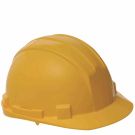 IRONSIDE 341014 Safety helmet adjustable yellow with rotary knob
