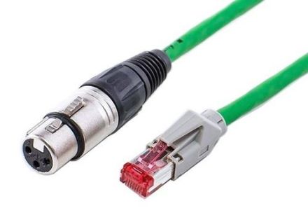 GLT 882272 cable system ADAPTER CABLE CAT5 TO XLR FEMALE, black