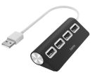 Hama 200119 4 Ports, USB 2.0, 480 Mbit/s, black USB-C Hubs
