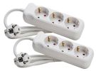 Kopp 128613852 3-way white SCHUKO power strip