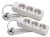 Kopp 128613852 3-way white SCHUKO power strip