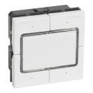 Legrand 077045L Mosaic 4-f.elektr 2-mod.0-24V ultrws button