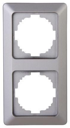 Kopp 305720061 MILANO 2-way steel cover frame