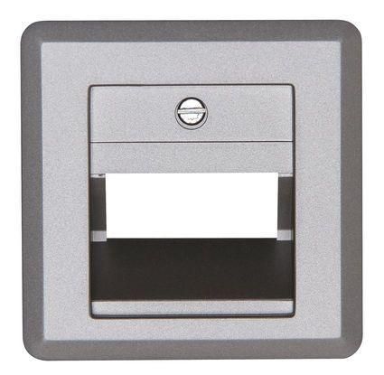 Kopp 349520184 MILANO angled outlet 1-2 connections steel cover