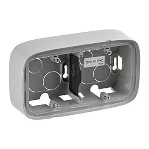 Legrand 755572 V.all surface-mounted housing 2-way Al