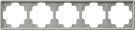 Gira 021542 cover frame 5f S-Color grey