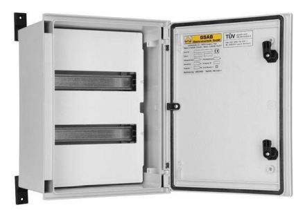 GSAB 43W400V2 IP65 400x300x200 GRP wall cabinet