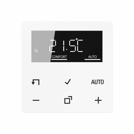JUNG BTA1791WW Room thermostat JUNG HOME Series A | with display | alpine white