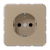 Jung CD1520KIGB SCHUKO socket, 16 A 250 V ~, integrated increased contact protection, SAFETY+, anodized aluminum, CD series, gold-bronze