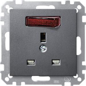 MERTEN 202314 Socket insert anthracite switchable System M