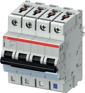 ABB Stotz-Kontakt S403M-C6NP, circuit breaker C,6A,NP,10kA,4P,pluggable protected neutral conductor, 2CCS573103R8064