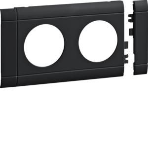 TEHALIT GB080209011 Modular panel 2-way socket 80mm graphite black