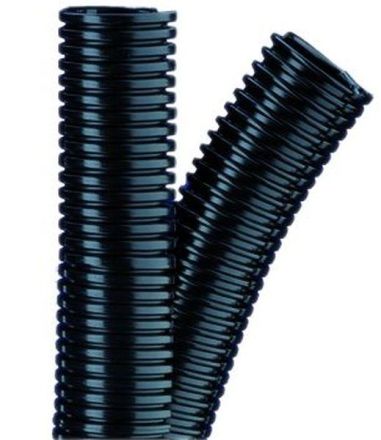 Flexa 10269202006 Rohrflex-Duo PA6 AD10 black solid plastic corrugated hose