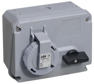 ABB Stotz-Kontakt 263MHS1W, Switchable wall socket, 63 A 1h, IP67, 2P+E, 2CMA167896R1000