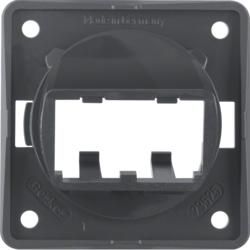 Berker 945592505 Support plate for 2 MINI-COM modules anthracite, glossy Integro inserts