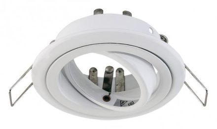 EVN 752001 round black white GX5.3 max.50W 12V recessed ceiling spotlight