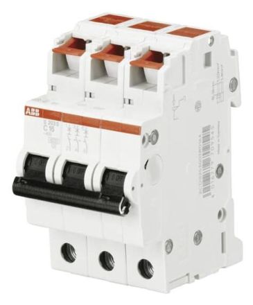ABB Stotz-Kontakt 2CDS253002R0204 S203S-C20 C20A 3-pole 6kA circuit breaker
