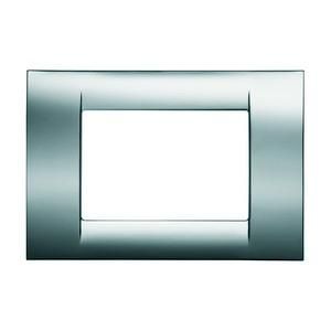 Gewiss GW22257 System Virna 8M soft chrome cover frame