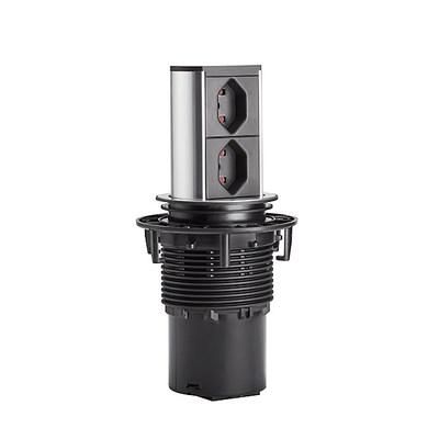 Bachmann 928.024 socket unit ELEVATOR Kitchen stainless steel look