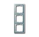 Busch-Jaeger 1723-866K cover frame, 3-way frame stainless steel