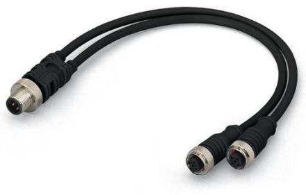 Wago 756-5516/040-020 M12-M12, 2m sensor/actuator cable 4p