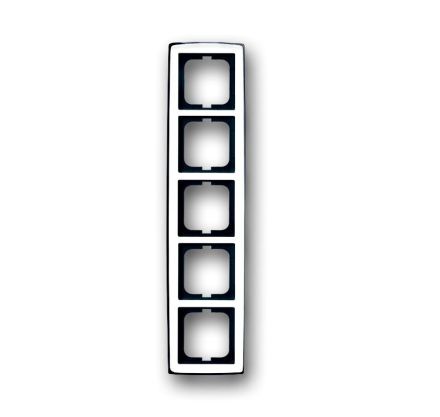Busch-Jaeger 1725-80G cover frame, 5-way frame chrome gloss