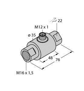 Turck 6870631 FCI-D09A4-NA-H1141/M16 Inline sensor