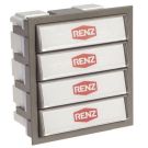 Renz 97-9-85272.7039 with 4 bell buttons grey button module (old: 97-9-85100)