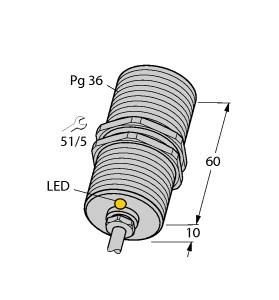 Turck 13088 BI20-G47-AZ3X Inductive Sensor