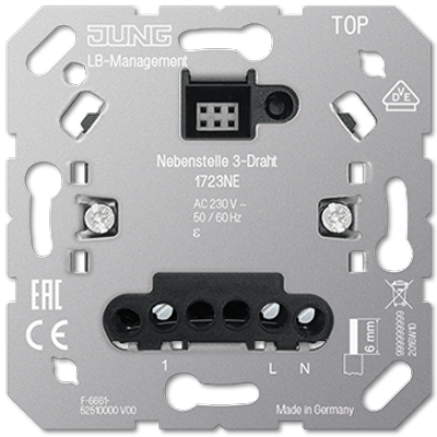 Jung 1723NE extension 3-wire, power supply, with extension input