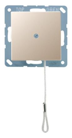 Jung A506BFNUZCH pull-to-change switch, Series A, champagne