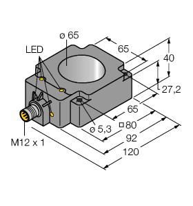 Turck 1407531 BI65R-Q80-AP6X2- H1141 Inductive sensor