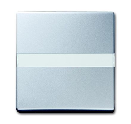 Busch-Jaeger 2106 N-33 rocker switch, with label field, aluminum silver