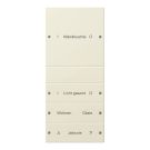 GIRA 220401 TS3 rocker set for label service System 55 | 4-way (1+3) | cream white glossy