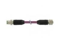 Murrelektronik 7000-44001-8400500 M12 PUR 1x2x0.64 shielded violet 5m straight connecting cable Profibus