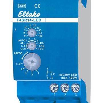 Eltako 30014076 impulse switching relay F4SR14-LED RS485 bus actuator 4-channel