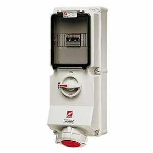 Mennekes 7244 wall socket DUO 63A 5-pin 6h 400V IP67