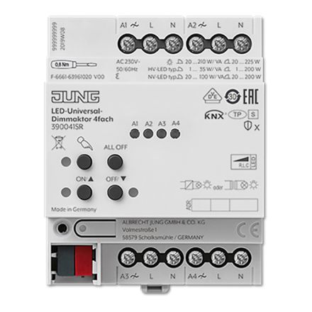 JUNG 390041SR KNX dimming actuator | 4-way