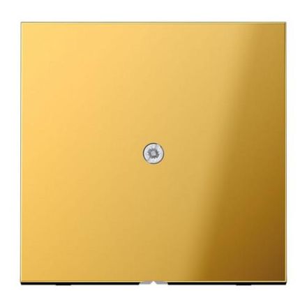 Jung GO2990A cable outlet with strain relief, metal gold-coloured PVD-coated, LS series, gold-coloured