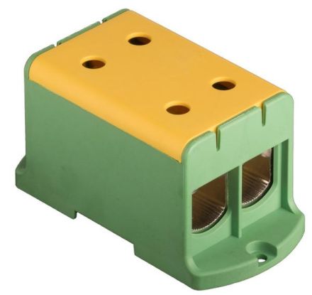 Pollmann 2090215 UK 240/2PE green-yellow 2-pole universal terminal