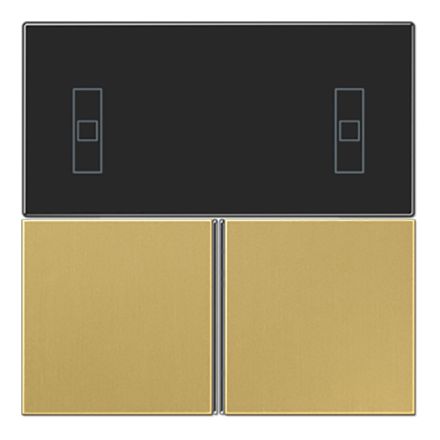 JUNG ME4093TSAC button set F40 series LS | for compact room controller | brass classic
