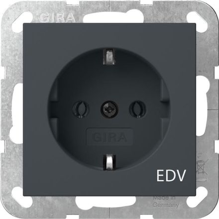Gira 445828 imprint EDV System 55 anthra socket SCHUKO