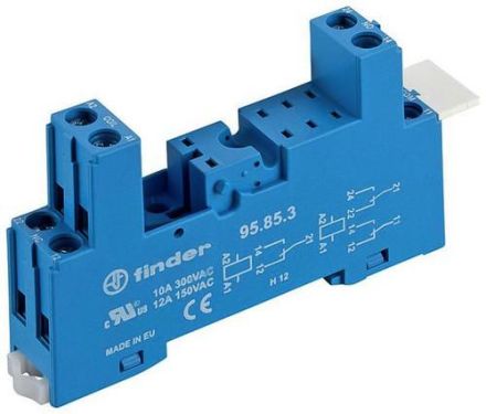 Finder 95.85.3 relay socket blue