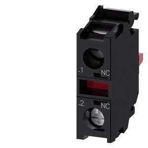 Siemens 3SU1400-1AA10-1MA0 contact module with 1 contact 1NC screw connection