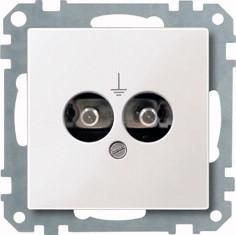MERTEN 290419 equipotential bonding socket polar white glossy System M
