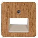 Kopp 349530181 MILANO angled outlet 1-2 connections oak cover