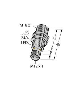 Turck 4615050 BI8-M18K-AP6X-H1141 Inductive sensor