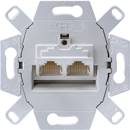 Jung UAE8-8UPOK6 data socket Cat. 6 / Cat. 6A iso for 2 terminals (separate)