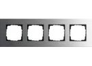 Gira 0214219 4-way cover frame Gira Esprit stainless steel