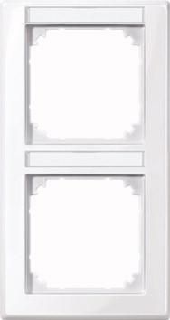 MERTEN 470225 Frame 2-way vertical active white glossy